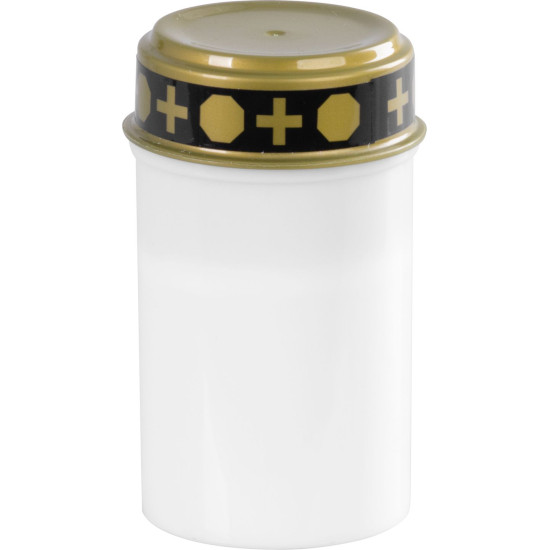 Candle MagicHome TG-10, with LED candle, for the grave, white, 12 cm, (part of the package 2xAA)
