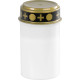 Candle MagicHome TG-10, with LED candle, for the grave, white, 12 cm, (part of the package 2xAA)
