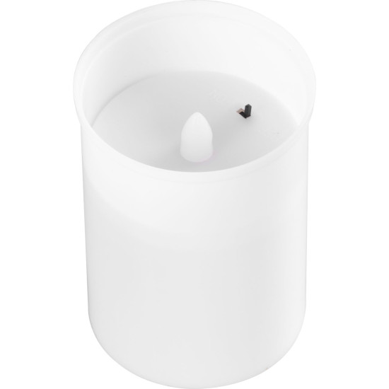 Candle MagicHome TG-10, with LED candle, for the grave, white, 12 cm, (part of the package 2xAA)