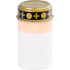 Candle MagicHome TG-10, with LED candle, for the grave, white, 12 cm, (part of the package 2xAA)