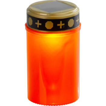 Светильник MagicHome TG-62, со светодиодной свечой, на могилу, красный, зарядка от солнечной батареи