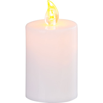 Candle MagicHome TG-52, LED, for the grave, white, 2xAA, 5.5x10.5cm, (part of the package 2xAA)