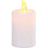 Candle MagicHome TG-52, LED, for the grave, white, 2xAA, 5.5x10.5cm, (part of the package 2xAA)