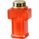Candle MagicHome, cross, LED, for the grave, red, 2xAA, 15.3x6.8 cm, (part of the package 2xAA)