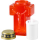 Candle MagicHome, cross, LED, for the grave, red, 2xAA, 15.3x6.8 cm, (part of the package 2xAA)