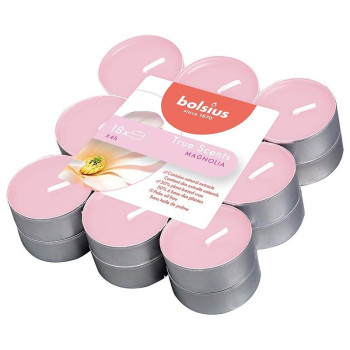 Свечи Bolsius Tealight True Scents, чайные, ароматические, магнолия, упаковка. 18 шт
