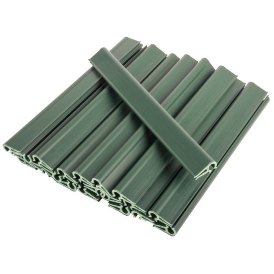 Klipši Strend Pro EUROSTANDARD, aizsarglentes piestiprināšanai 19 cm, zaļa, RAL6005, pak. 20 gab