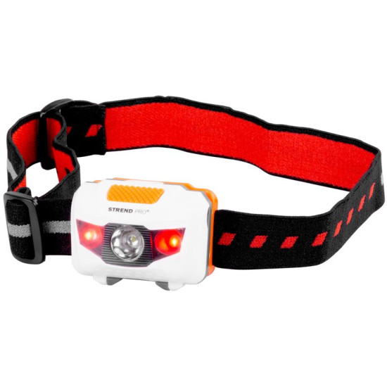 Налобный фонарь Strend Pro Headlight HEM-003, LED+redLED, 60 лм, 3xAAA Налобный фонарь Strend Pro Headlight HEM-003, LED+redLED, 60 лм, 3xAAA