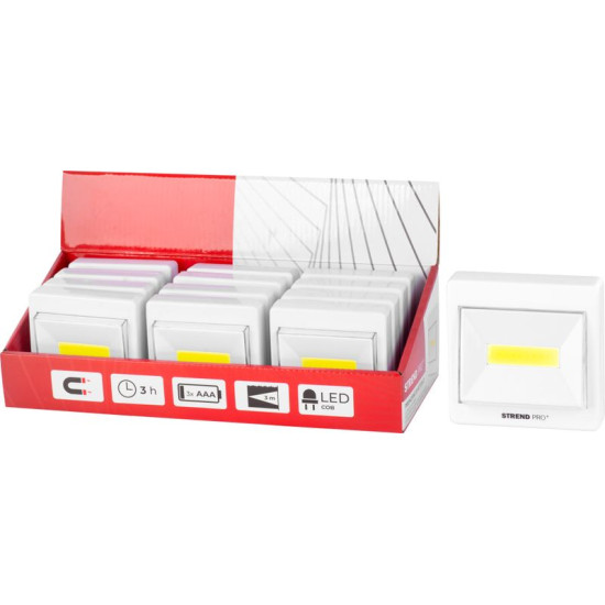 Лампа Strend рro Switсhlight с1062, 2W COB 100 lm, 3xAAA, Sellbox 12ks
