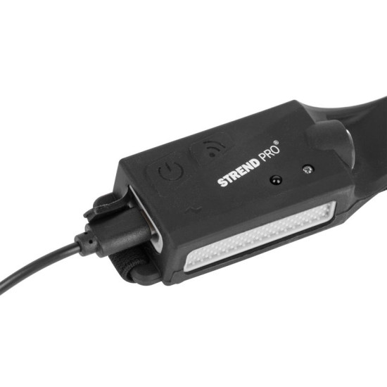 Priekšējais lukturis Strend Pro priekšējais lukturis H4034, LED+XPE, 200 lm, 1200 mAh, USB uzlāde, kustības sensors