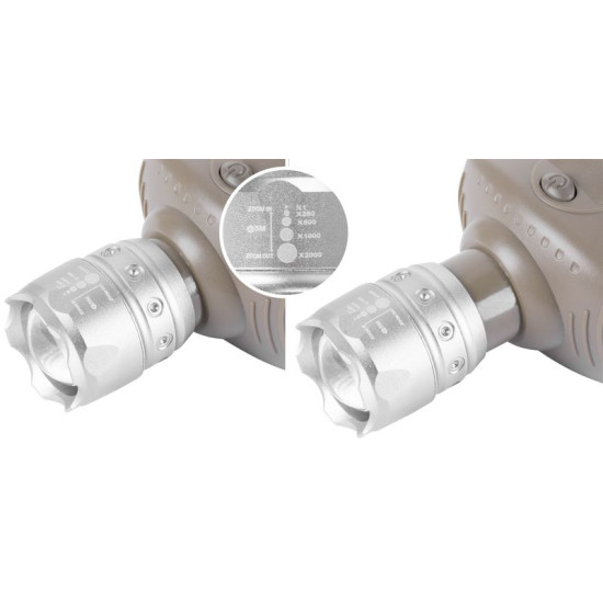 Priekšējais lukturis Strend Pro Headlight H833, 2W CREE, 3xAAA, Zoom Priekšējais lukturis Strend Pro Headlight H833, 2W CREE, 3xAAA, Zoom