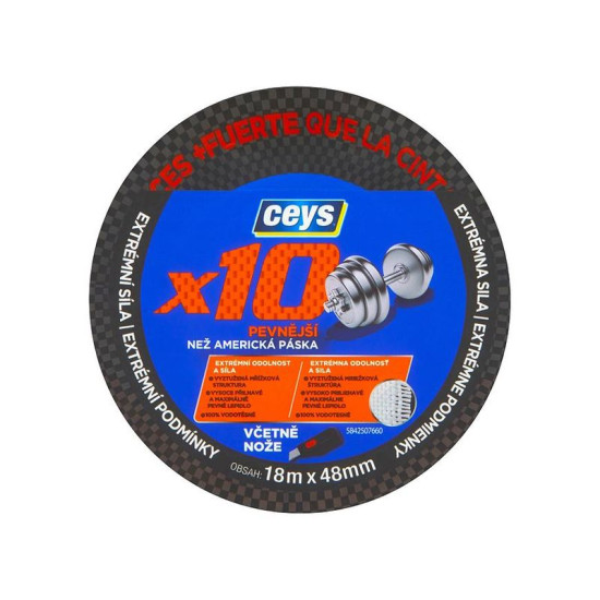 Ceys Professional tape, x10, 18m x 48 mm