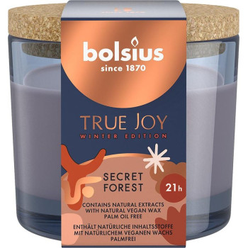 Свеча True Joy Secret Forest bolsius, ароматическая, 66/83 мм, в стекле
