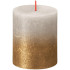 Свеча Bolsius Rustic, Christmas, Sunset Sandy Grey+ Gold, 80/68 мм