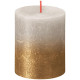 Свеча Bolsius Rustic, Christmas, Sunset Sandy Grey+ Gold, 80/68 мм