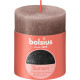 Свеча Bolsius Rustic, Рождественская, Sunset Creamy Caramel+ Антрацит, 80/68 мм