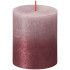 Свеча Bolsius Rustic, Рождественская, Sunset Ash Rose+ Red, 80/68 мм