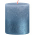 Свеча Bolsius Rustic, Christmas, Sunset Sky Blue+ Blue, 80/68 мм