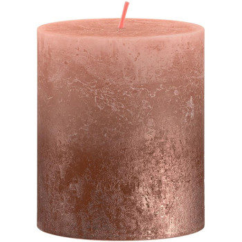 Свеча Bolsius Rustic, Рождественская, Sunset Creamy Caramel+ Copper, 80/68 мм