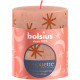 Свеча Bolsius Rustic, Рождественская, Сливочная Карамель, 80/68 мм