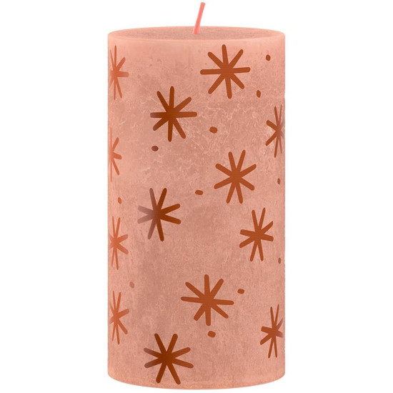 Свеча Bolsius Rustic, Рождественская, Сливочная Карамель, 130/68 мм