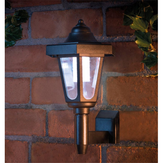 Strend Pro Настенный светильник, на солнечных батареях, 1x LED, для стены/забора, 16,5x16,5x30 см