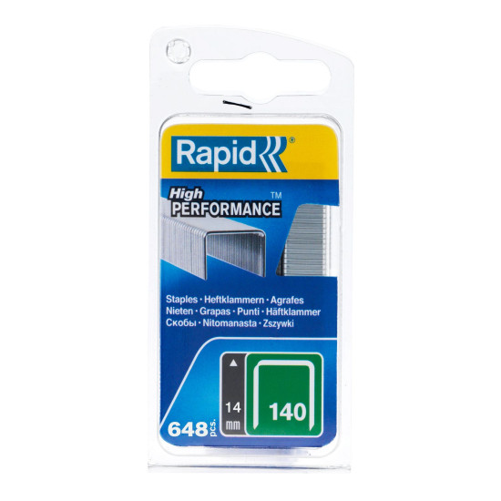 Staples RAPID 140, 14 mm, staples for stapler, pack. 648 pcs Staples RAPID 140, 14 mm, staples for stapler, pack. 648 pcs
