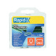 Clips RAPID VR22, PVC green, clips for RAPID FP222 and FP20 binding pliers, for wire 5-11 mm, pack. 215 pcs
