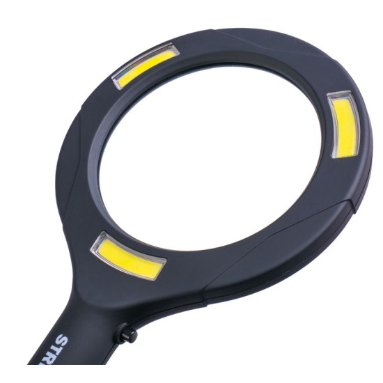 Lamp Strend Pro with magnifying glass, 100 lm, 113x242x22 mm, 2xAA, sellbox 15 pcs, magnifying glas Lamp Strend Pro with magnifying glass, 100 lm, 113x242x22 mm, 2xAA, sellbox 15 pcs, magnifying glas