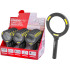 Lamp Strend Pro with magnifying glass, 100 lm, 113x242x22 mm, 2xAA, sellbox 15 pcs, magnifying glas