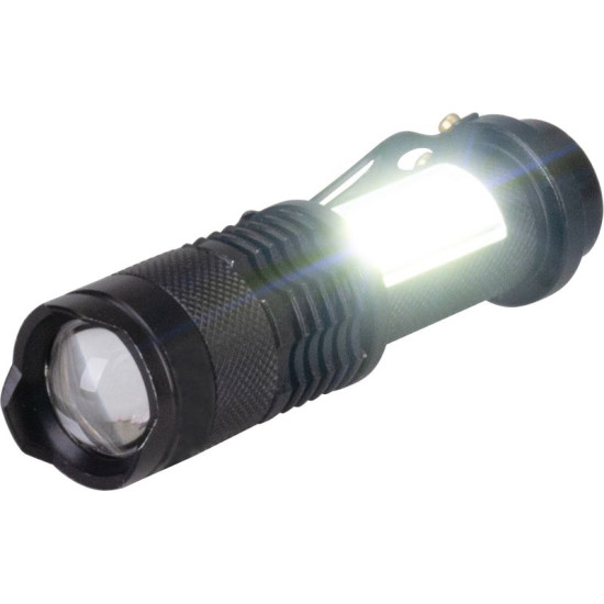 Фонарик Strend Pro NX1040, 3 Вт, 70+65 лм, с боковой подсветкой, Zoom, 1xAA, в коробке 12 шт.