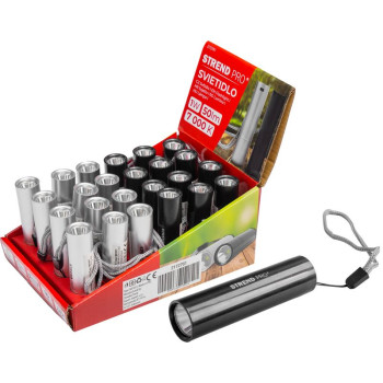 Lukturis Strend Pro NX1051, 50 lm, USB uzlāde, melns/sudrabs, 77x19 mm, kaste 24 gab.