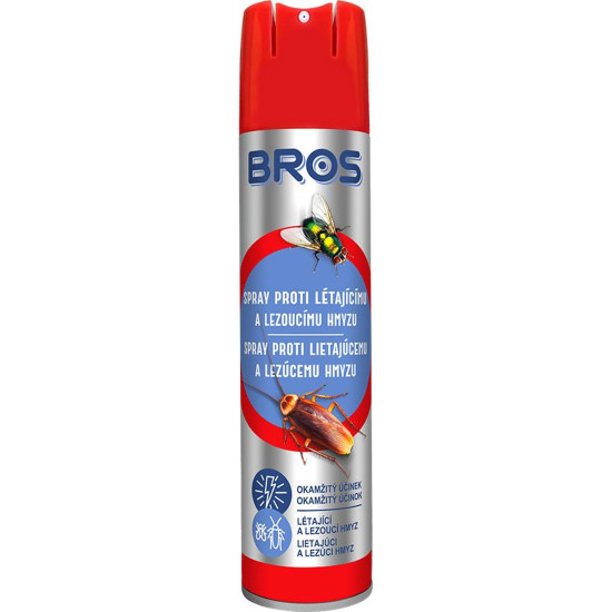 Spray Bros, pret lidojošiem un rāpojošiem kukaiņiem, 400ml Spray Bros, pret lidojošiem un rāpojošiem kukaiņiem, 400ml