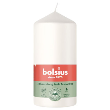 Svece Bolsius, 120x58 mm, balta Svece Bolsius, 120x58 mm, balta
