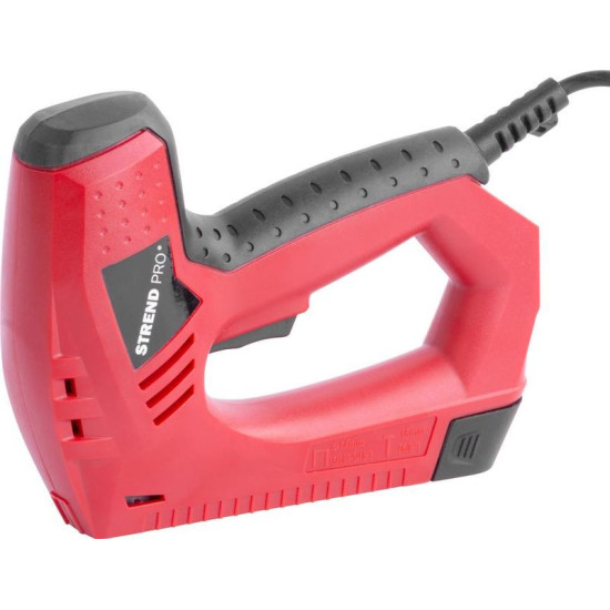 Skavotājs Strend Pro J-123, elektrisks, skavas 8-14 mm, naglas 15 mm Skavotājs Strend Pro J-123, elektrisks, skavas 8-14 mm, naglas 15 mm