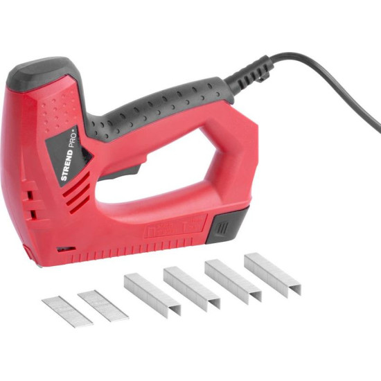 Skavotājs Strend Pro J-123, elektrisks, skavas 8-14 mm, naglas 15 mm Skavotājs Strend Pro J-123, elektrisks, skavas 8-14 mm, naglas 15 mm