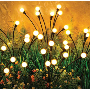 Лампа Strend Pro Garden Firefly, солнечная батарея, 6x светодиодов, нержавеющая сталь, 72 см