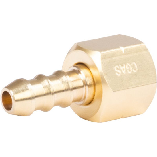 CGAS nozzle, for gas, one-way, thread G G1/4"-LH, with nut