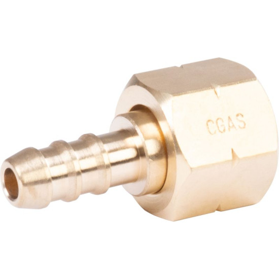 CGAS nozzle, for gas, one-way, thread G G3/8"-LH, with nut