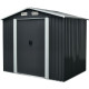 Māja dārza inventāra glabāšanai Strend Pro, metāls, antracīts, 226x162x206 cm