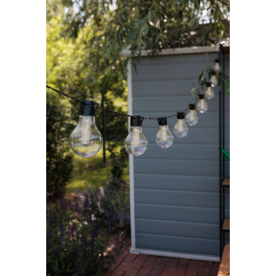 Цепочка Strend Pro Garden, лампочки, солнечная батарея, 10x LED, 2,7+3 м