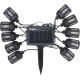 Цепочка Strend Pro Garden , фонари, солнечные батареи, 10x LED, 1,8+2 м