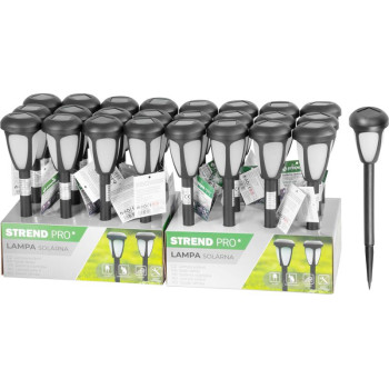 Светильник Strend Pro Garden, солнечный, 1x LED, 7x7x37 см, Sellbox 24 шт.