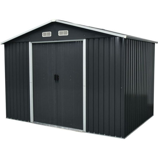 Strend Pro garden shed, sheet metal, anthracite, 301x236x214 cm