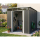 Садовый домик Strend Pro, листовой металл, антрацит, 238x193x202 см