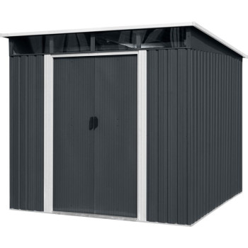 Садовый домик Strend Pro, листовой металл, антрацит, 238x193x202 см