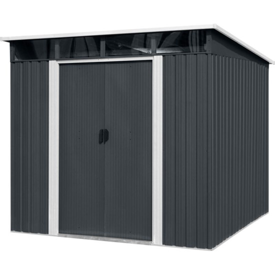 Садовый домик Strend Pro, листовой металл, антрацит, 238x193x202 см