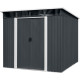 Садовый домик Strend Pro, листовой металл, антрацит, 238x193x202 см