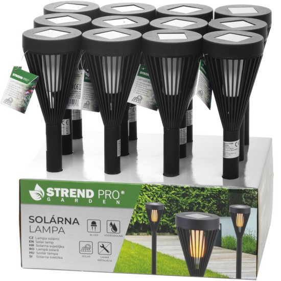 Āra lampa Strend Pro Garden Amorfa, Solar, 7,5x39,5 cm