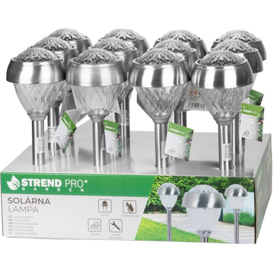 Āra lampa Strend Pro Garden Amorfa, Solar, 9x38 cm